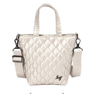 NWT LUG tip toe tote bag champagne gold